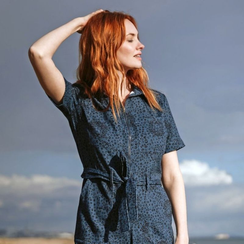 woman modelling a boilersuit