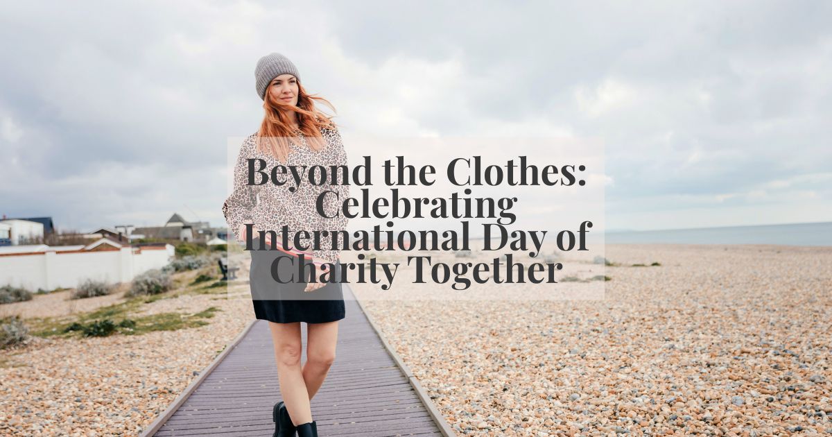 woman walking along the beach in leopard print jumper 