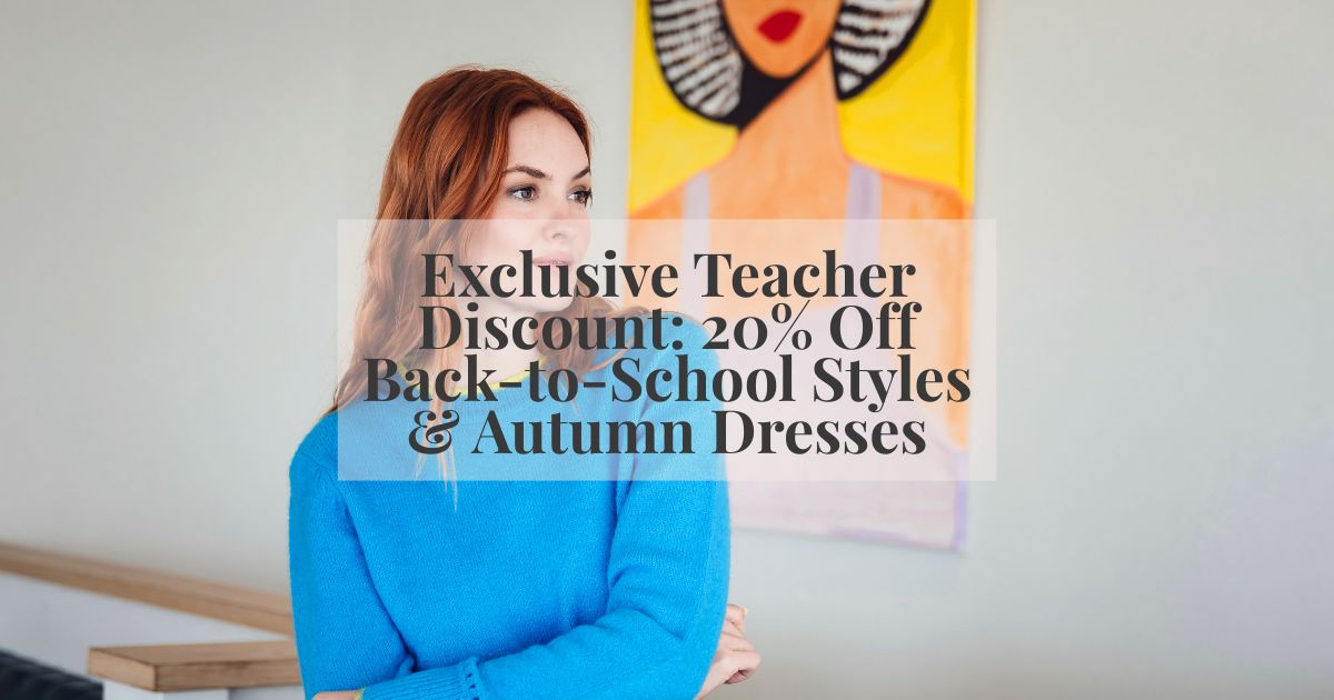 Sugarhill Brighton model wearing weating blue jumper