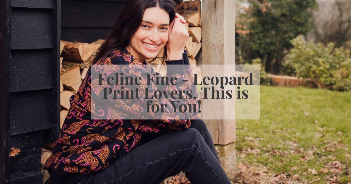 woman sat wearing leopard print jumper 