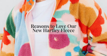 a close up of a colourful fleece 