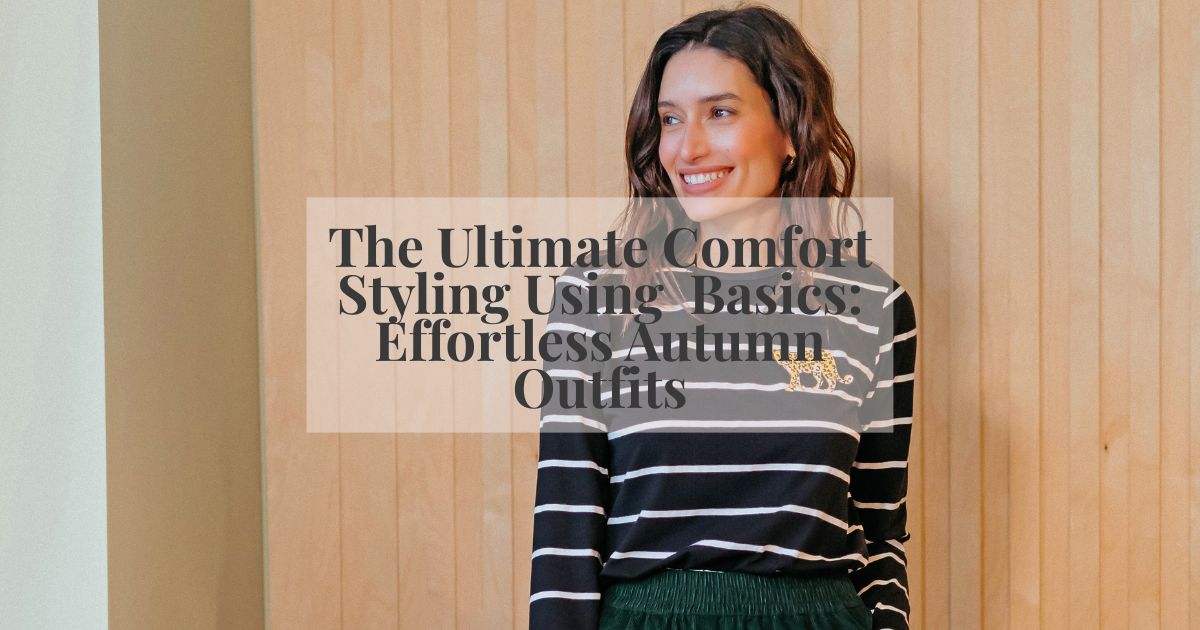 model wearing stripey top 