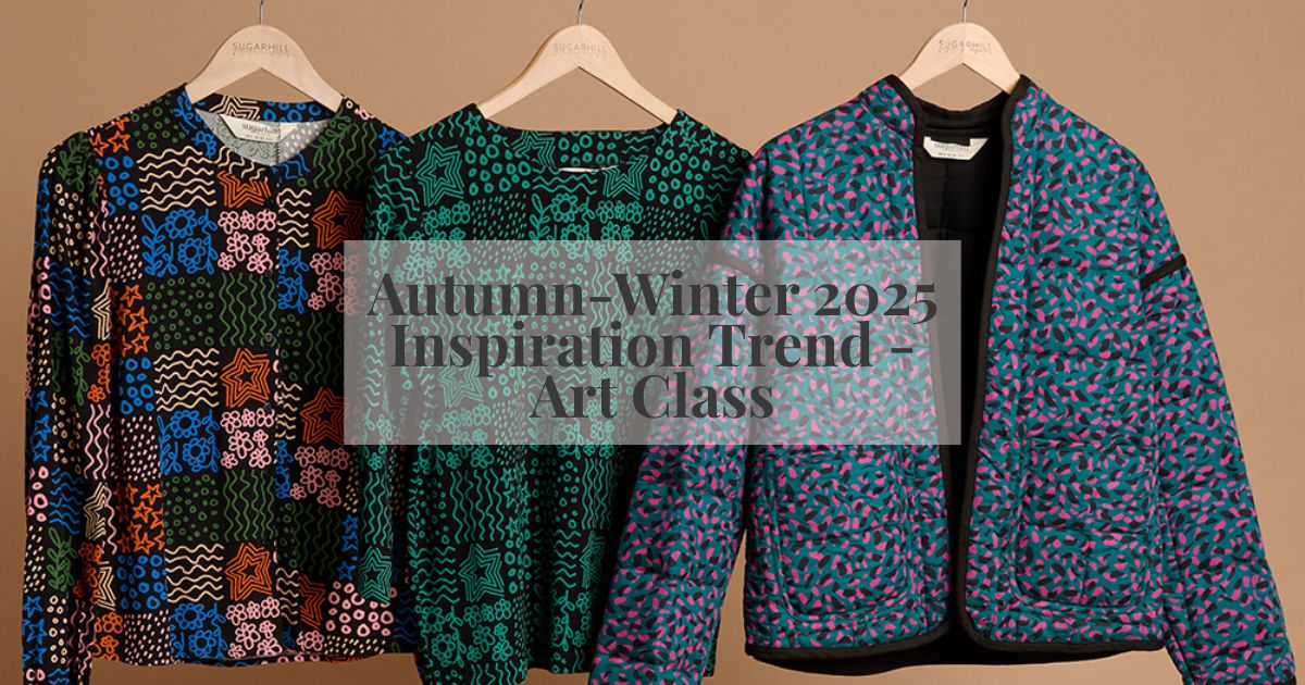 Sugarhill Brighton model wearing Yvette Cardigan multi, climbing tigers