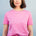Maggie T-Shirt - Pink, Dino Lines