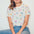 Maggie T-shirt - Off-White, Doodle Print