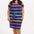 Terri Jersey Mini Dress - Navy, Malibu Stripe