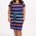 Terri Jersey Mini Dress - Navy, Malibu Stripe