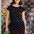 Katelyn Jersey T-Shirt Dress - Black, Jurassic Jive Rainbow