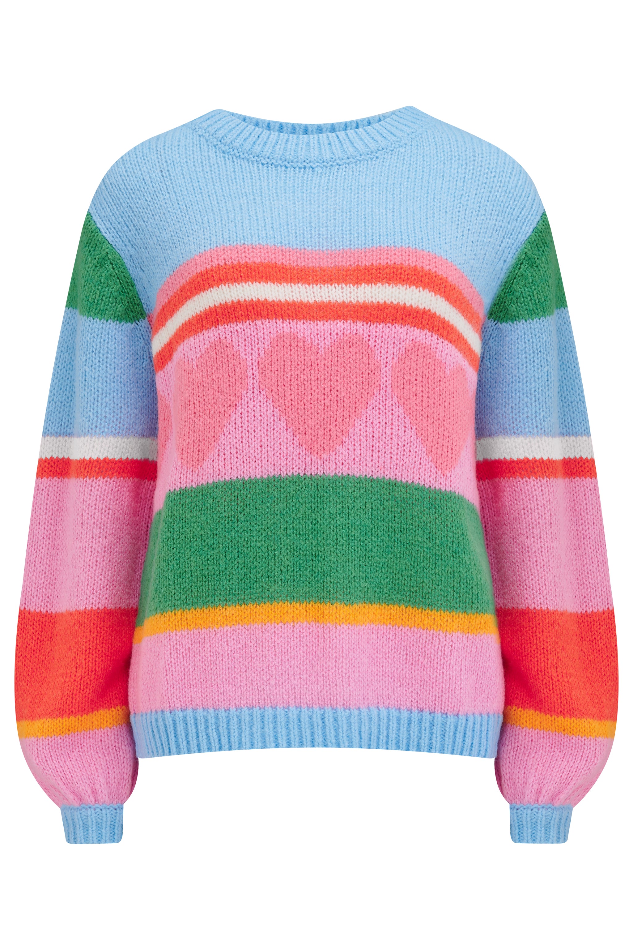 Essie Jumper - Multi, Love Heart Stripes – Sugarhill Brighton