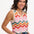 Rosy V-Neck Knit Vest - Cream, Rainbow Chevron Stripes