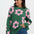 Leona Jumper - Green/Pink, Fresh Flowers