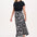 Krista Skirt - Monochrome, Folk Floral