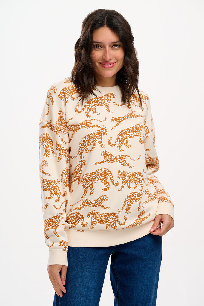 EADIE RELAXED SWEATSHIRT PAINTED JUNGLE