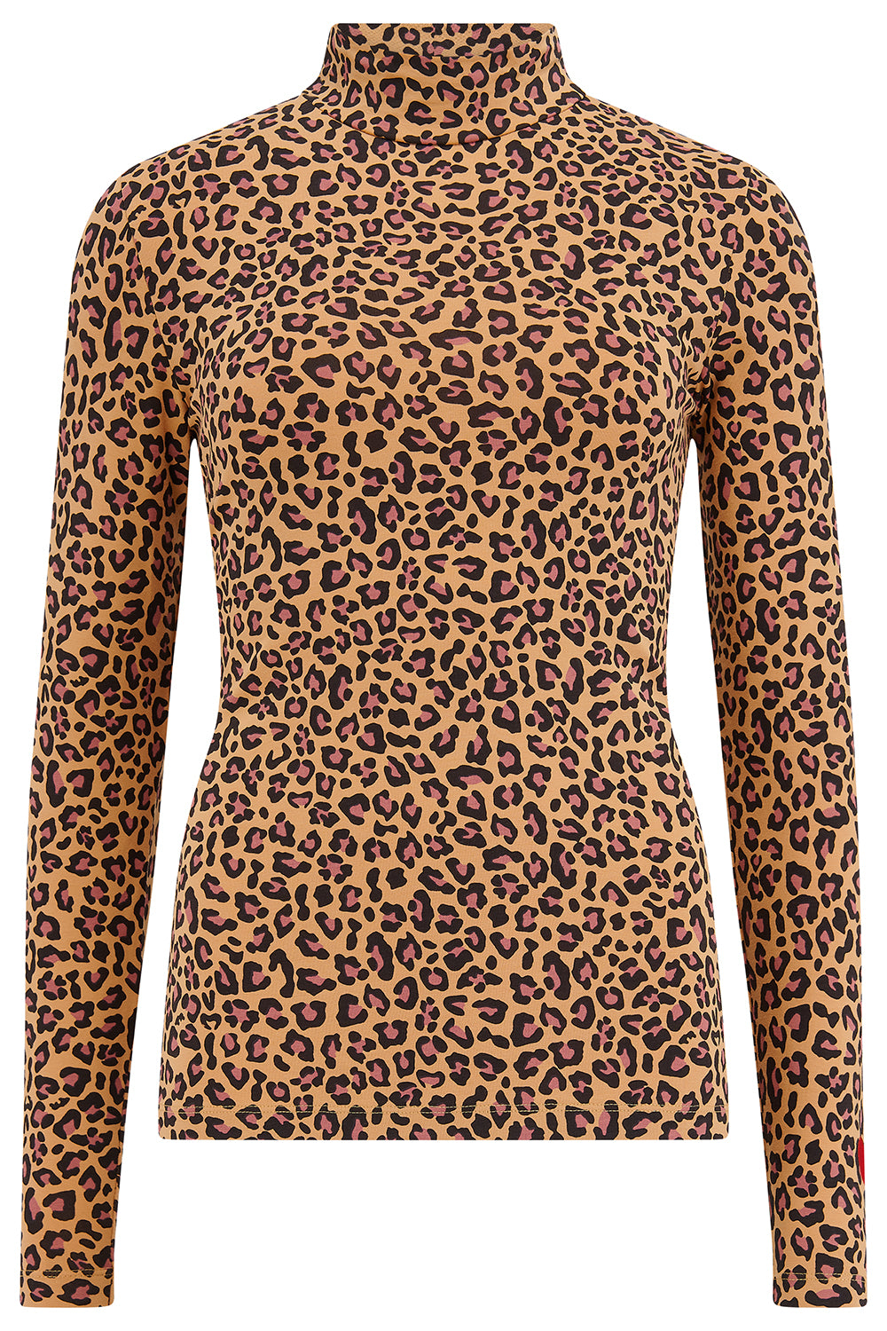 Sugarhill Brighton - Leopard print long-sleeve top on a white background