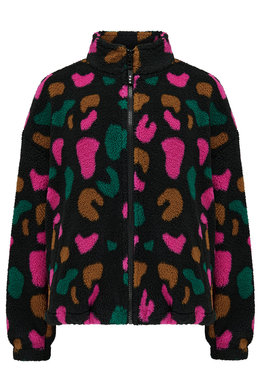 Colorful patterned jacket on a white background