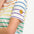 Maggie T-Shirt - Multicolour, Triple Rainbow, Flower Face