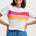 Person wearing a white t-shirt and blue jeans on a white background