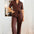 Meredith Boilersuit - Rust/Navy, Ikat Leopard
