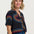 retro inspired shirt with colour stripes 