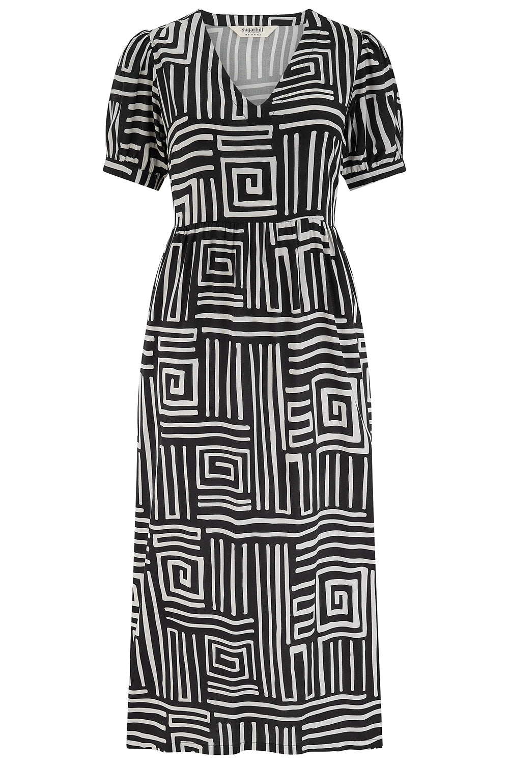 Black and wite dress