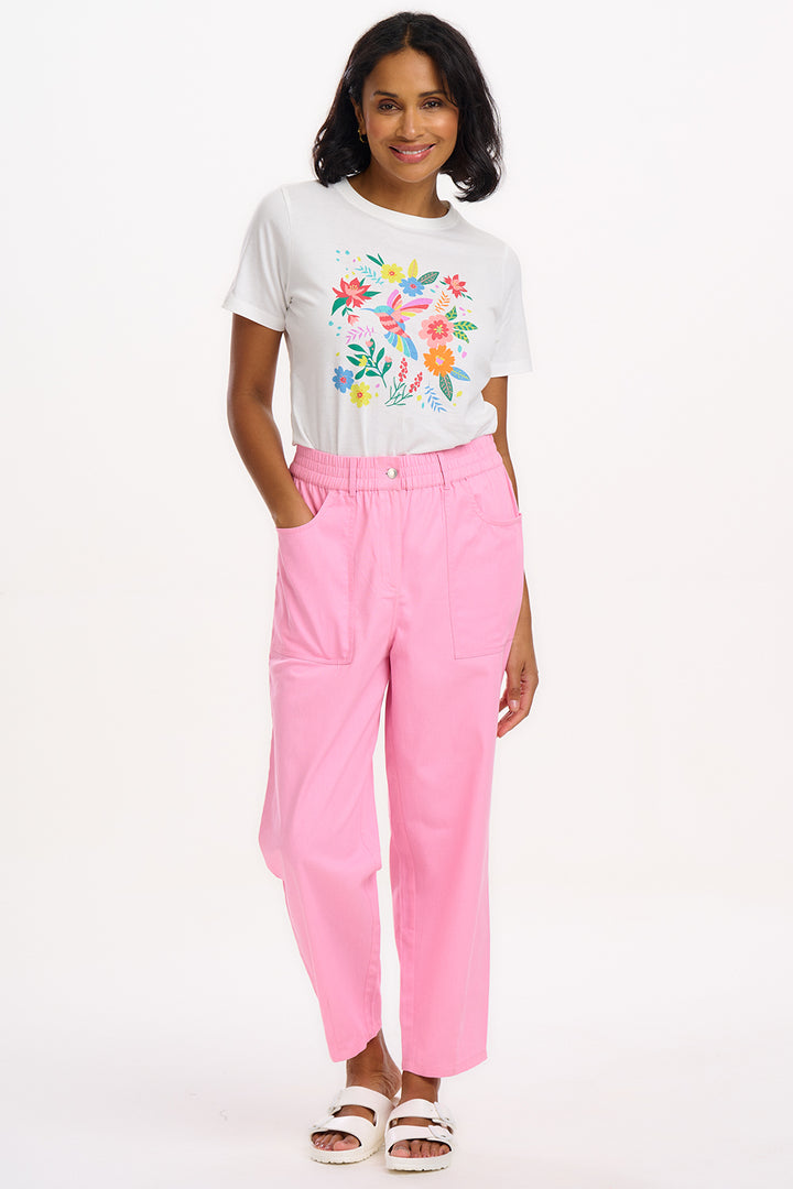 Rowan Trousers - Pink, Triple Star – Sugarhill Brighton