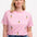 Maggie T-Shirt - Off-White/Pink, Pineapple Repeat