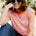 Chrissy Relaxed Tank T-Shirt - Pink, Oranges