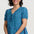 Thora Top - Blue & Green, Peacock Check